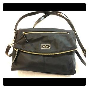 Kate Spade Black Nylon Crossbody/Hobo Bag